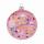 Weihnachtskugel 6cm kamelie glanz, mundgeblasen, Dekor Beerenranke