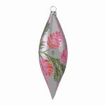 Christbaumschmuck Olive 15cm flieder matt, mundgeblasen,...