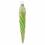Christbaumschmuck Eiszapfen 11cm wiesengrün,...