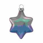 Christbaumschmuck Stern 6cm Usambara glanz, mundgeblasen,...
