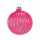 Weihnachtskugel 6cm pink, mundgeblasen