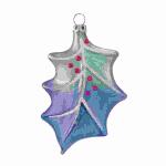 Christbaumschmuck Ilexblatt 12cm Usambara, mundgeblasen