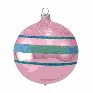 Weihnachtskugel 6cm kamelie glanz, mundgeblasen