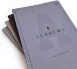 Hardcover-Notizbuch A5 kariert 96 Blatt 90g/m² Akademie in 4 Motiven