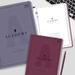 Hardcover-Notizbuch A4 kariert 96 Blatt 90g/m² Akademie