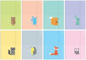 Interdruk Sammelmappe mit Gummiband A4+ BeBe Kids Pastellfarben 1Stück