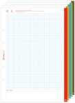 Ringbucheinlage A5 kariert 50 Blatt unterteilt mit...