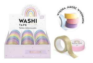 Dekoratives Masking Tape Glitzer/Pastellfarben 5m