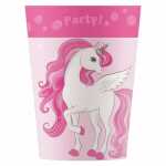 Partybecher Einhorn 250ml wiederverwendbar,, Procos PROCOS