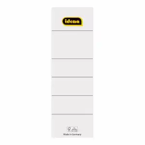 Rückenschilder 8cm sk kurz weiß 10er FSC-Mix, selbstklebend,