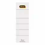 Rückenschilder 8cm sk kurz weiß 10er FSC-Mix, selbstklebend,