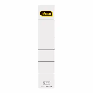 Rückenschilder 5cm sk kurz weiß 10er FSC-Mix, selbstklebend,