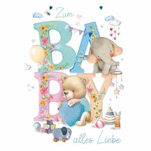 Glückwunschkarte Ereignis Baby, Kurt Eulzer EULZER
