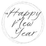 Serviette 33x33cm Glittery Happy New Year, 3-lagig, 20...