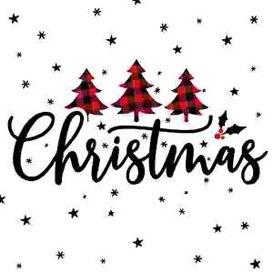 Serviette 33x33cm Red & Black Christmas, 3-lagig, 20 Stück,, ti-flair