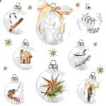 Serviette 33x33cm Naturlige Julekuler, 3-lagig, 20...