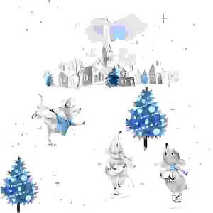 Serviette 33x33cm Vinterstemning, 3-lagig, 20 Stück,