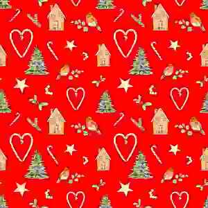 Serviette 33x33cm Piccola Decorazione Invernale red; 3-lagig, 20 Stück