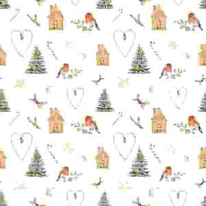 Serviette 33x33cm Piccola Decorazione Invernale white 3-lagig 20 Stück