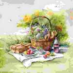 Serviette 33x33cm Picnic Estivo, 3-lagig, 20 Stück,