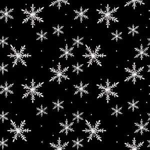 Serviette 33x33cm Snöflingör black, 3-lagig, 20 Stück,, ti-flair