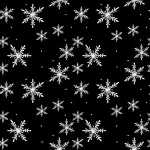 Serviette 33x33cm Snöflingör black, 3-lagig, 20...