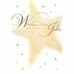 Weihnachtskarte großer Stern, Green Christmas,...