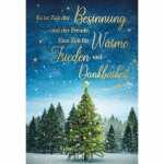 Weihnachtskarte Weihnachtsbaum/Tannen, Green Christmas,