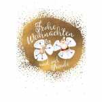 Weihnachtskarte Engel Weihnachtsmann, Green Christmas,