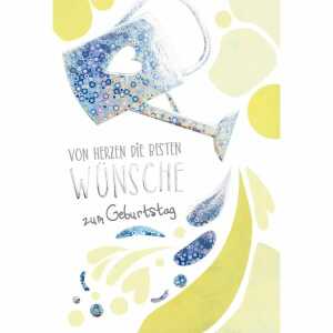 Geburtstagskarte Gießkanne, Kurt Eulzer EULZER