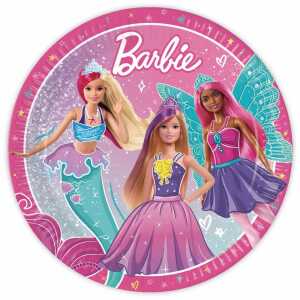 Pappteller Barbie Fantasy 23cm 8er FSC-Mix, Procos PROCOS