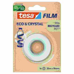 ECO & CRYSTAL 33mx19mm, im Blister,, Film aus 90% recycled PET