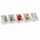 Dekokerze Snowy Sprinkled Figure 5fach sortiert, Brenndauer: 4h, 55g
