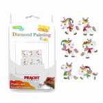 Diamond Painting Sticker Einhorn 6er 4,5cm, Sticker, Steine,