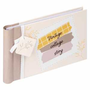 Spiralalbum 10x15cm Vintage, Minialbum zum Einstecken für 36 Fotos