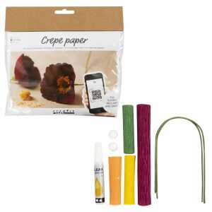 Mini Kreativ Set Krepppapier Mohn 105g,