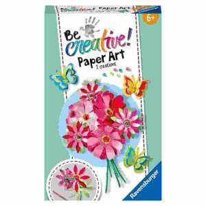 Bastelset BeCreative Paper Art, Blumen und Schmetterlinge