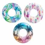 Schwimmring Tropisch 97cm 3fach sortiert, zwei Haltegriffe,