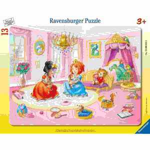 Rahmenpuzzle Prinzessinnenschloss, 14 Teile, aus Pappe