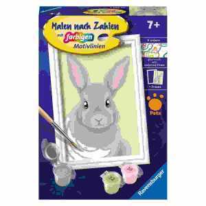 Malen nach Zahlen Serie F Niedliches Kaninchen,
