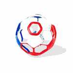 Oball Fußball rot, weiß, blau Scandinavian