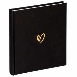 Fotoalbum 20x20cm Classic Emotion schwarz, Leineneinband,