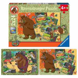 Puzzle 25 Jahre Grüffelo! 2x 24 Teile, mit Mini-Poster als Vorlagen