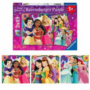 Puzzle Disney Princess Girl Power! 3x 49 Teile, mit Mini-Poster