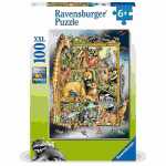 Puzzle Tiere im Regal 100 Teile, ab 6 Jahren,, Ravensburger