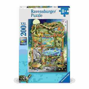 Puzzle Reptilien im Regal 200 Teile, ab 8 Jahren,, Ravensburger