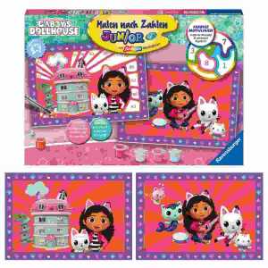 Malen nach Zahlen Serie Junior Gabbys Dollhouse,