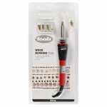 Brennmalstift 19x3cm rot schwarz, EU-Stecker, 30 Watt,...