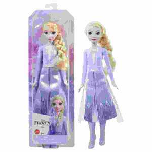 Disney Die Eiskönigin Core Elsa Modepuppe im Reiselook mit Accessoires