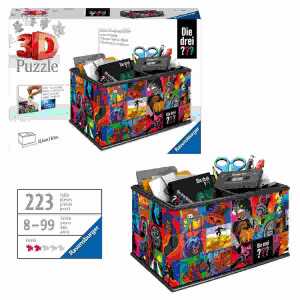 3D Puzzle Die drei ??? Aufbewahrungsbox, 223 Teile, 26,6x13,5x15,5cm